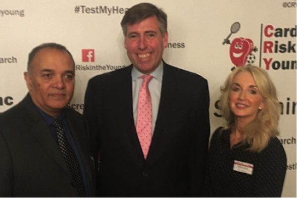 Mario and Debbie Dubois with Graham Brady MP