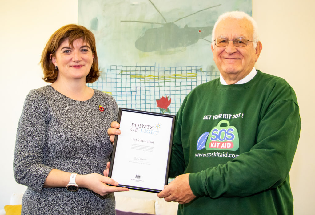 John Broadfoot and Nicky Morgan MP