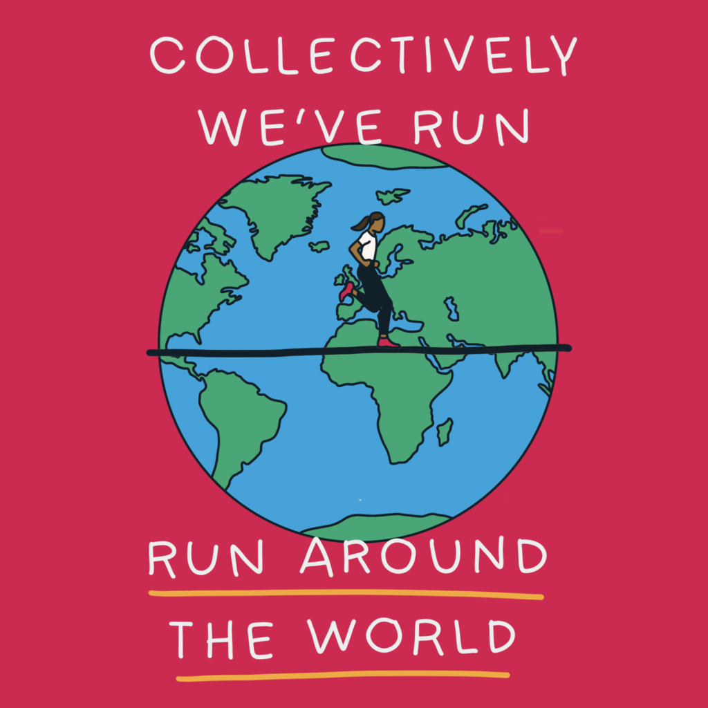 We've run around the world
