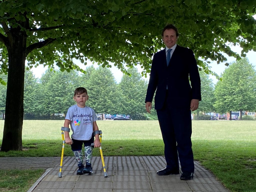 Tony Hudgell and Tom Tugendhat MP