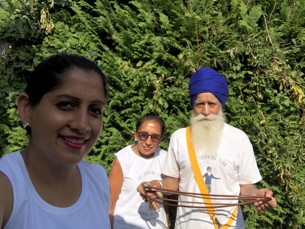 Rajinder Singh with wife Pritpal Kaur and daughter Min Kaur