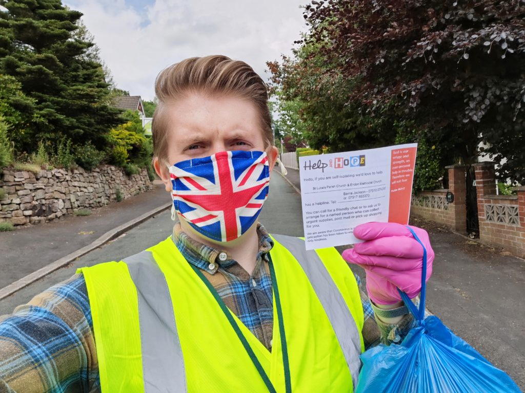 Joe Porter supporting locals in Endon village