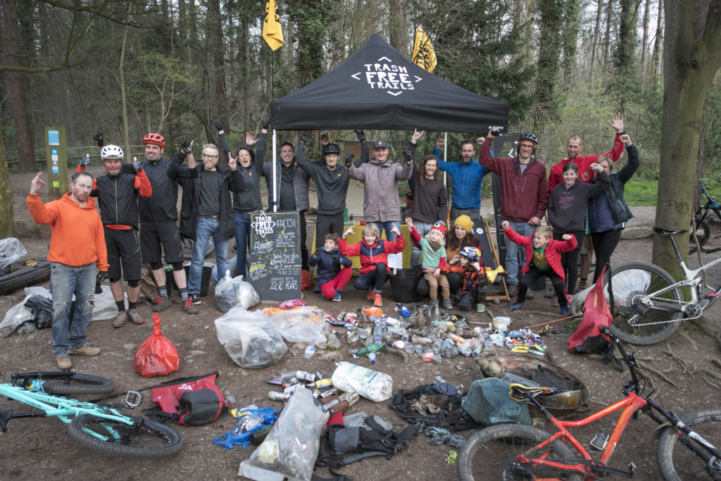 Trash Free Trails clean up at Leigh Woods Bristol