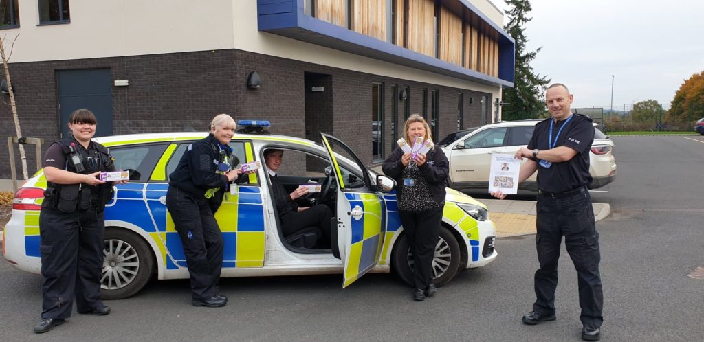 Sebbie Hall with Staffordshire Police